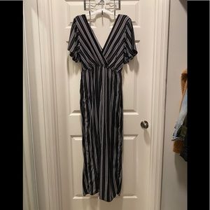 Black and white jumpsuit